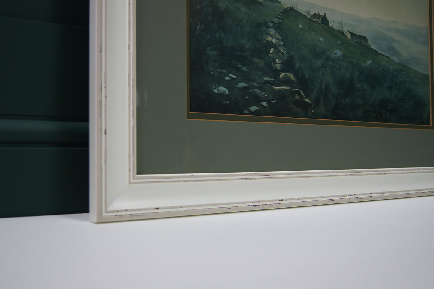 Signed Ashley Jackson Framed Print -  Cold & Damp on Bradshaw Moor