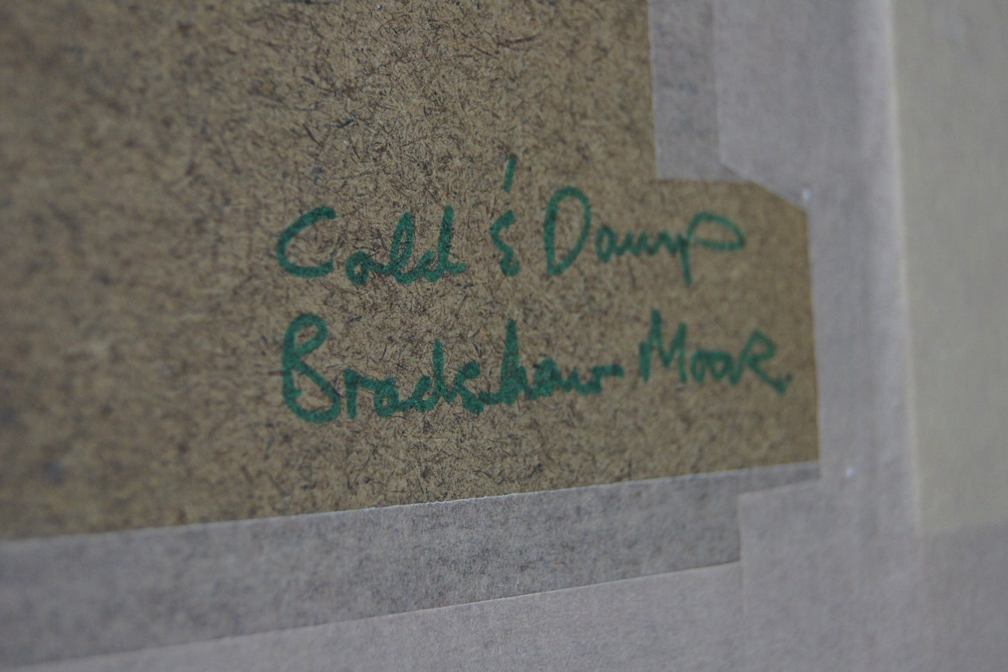 Signed Ashley Jackson Framed Print -  Cold & Damp on Bradshaw Moor