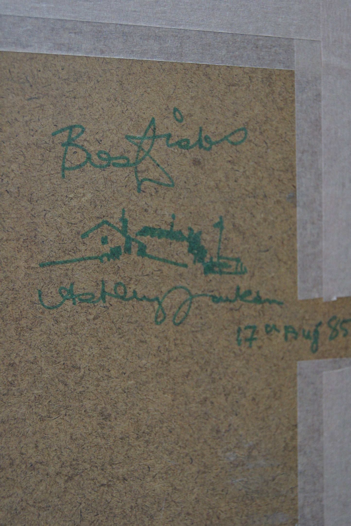 Signed Ashley Jackson Framed Print -  Cold & Damp on Bradshaw Moor