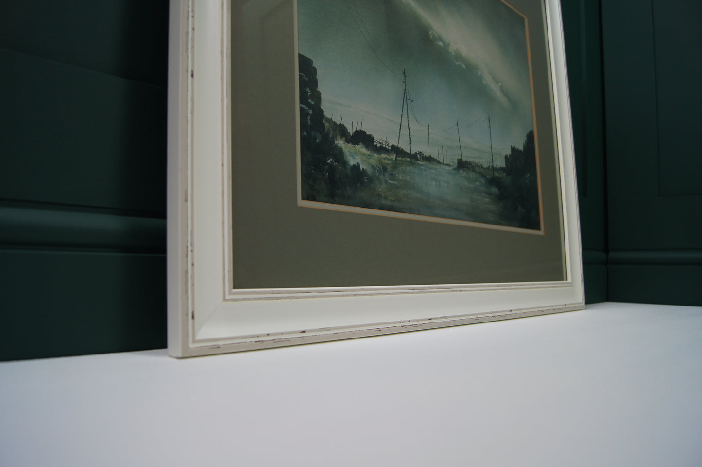 Signed Ashley Jackson Framed Print - Rain on Flushouse Moor