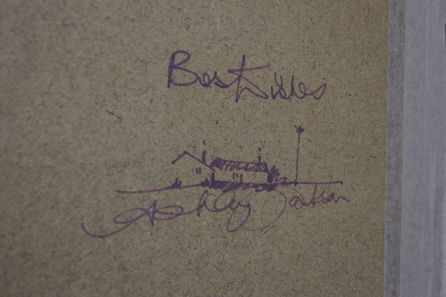 Signed Ashley Jackson Framed Print - Rain on Flushouse Moor