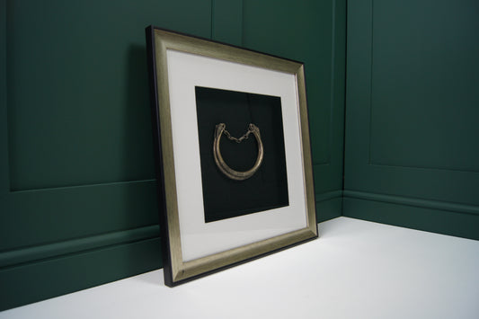 Framed Burmese White Metal Tribal Necklace