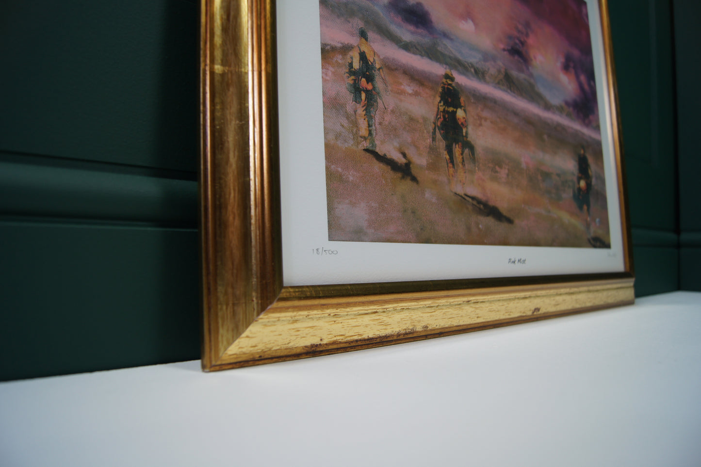 Framed and Signed Stewart Hill Print - Pink Mist