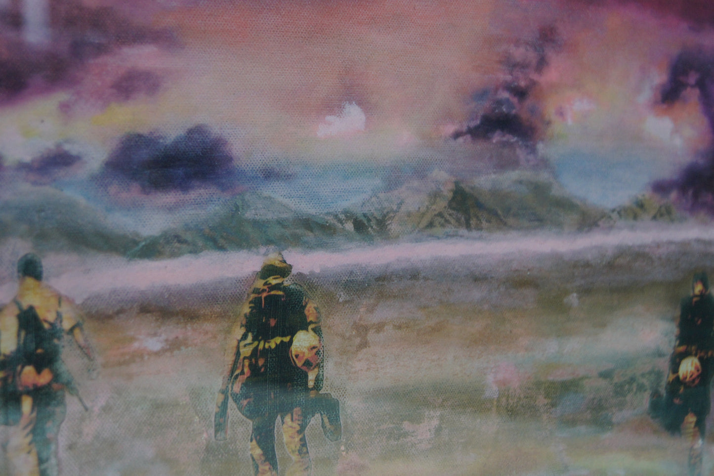 Framed and Signed Stewart Hill Print - Pink Mist