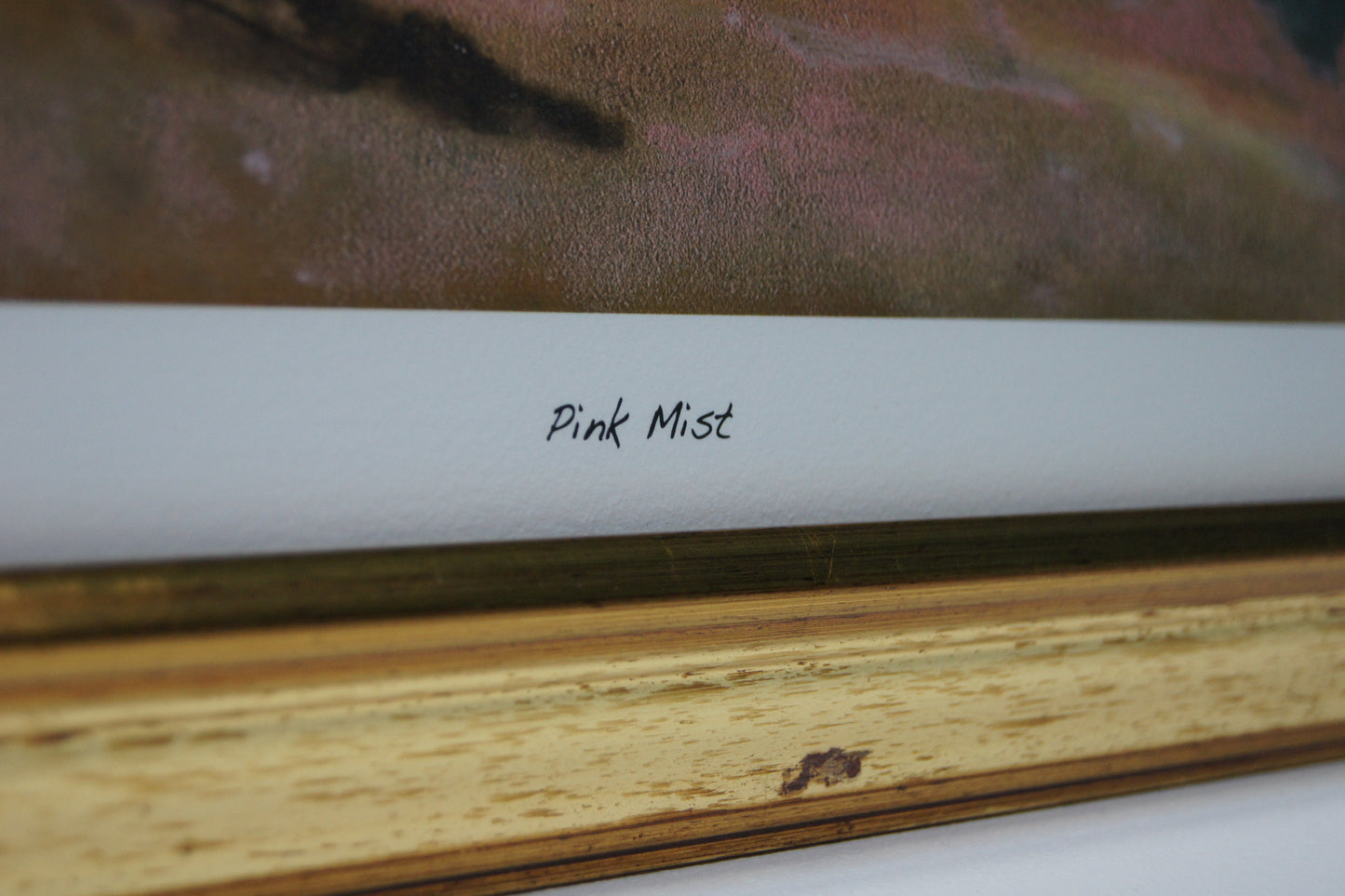 Framed and Signed Stewart Hill Print - Pink Mist