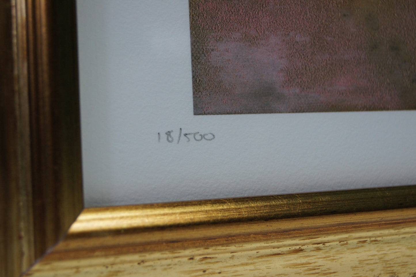 Framed and Signed Stewart Hill Print - Pink Mist