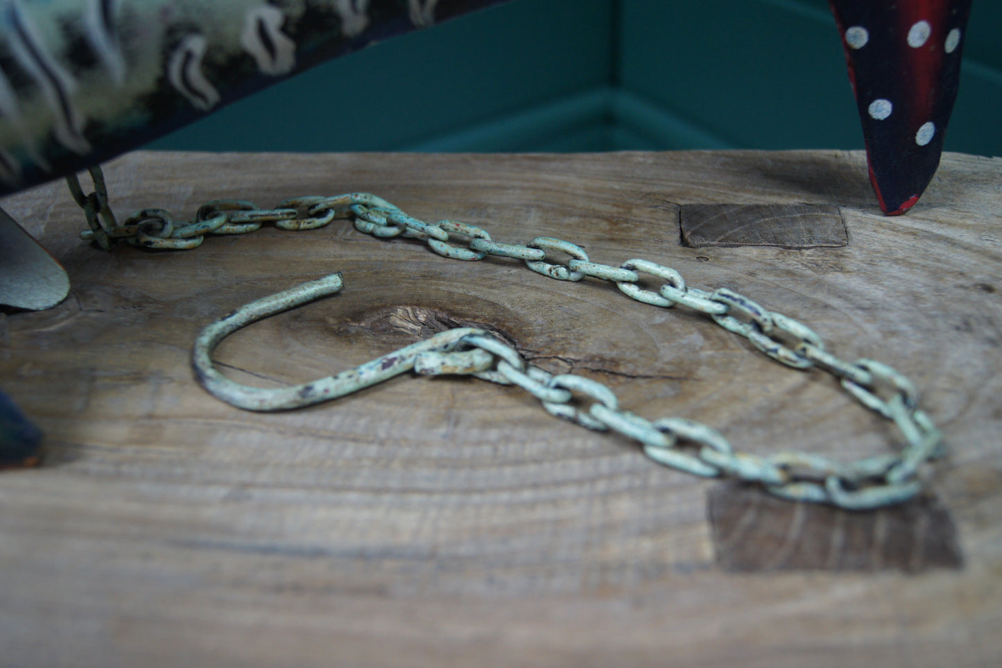 Hanging Painted fish - Blue