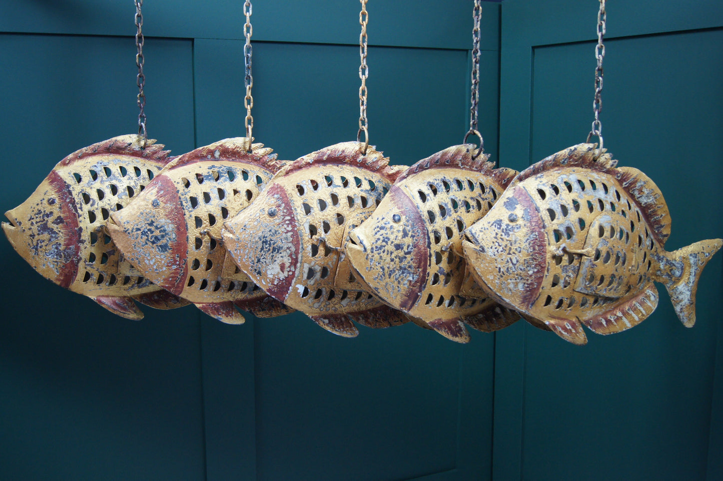 Hanging Metal Candle Holder Lantern Piranhas