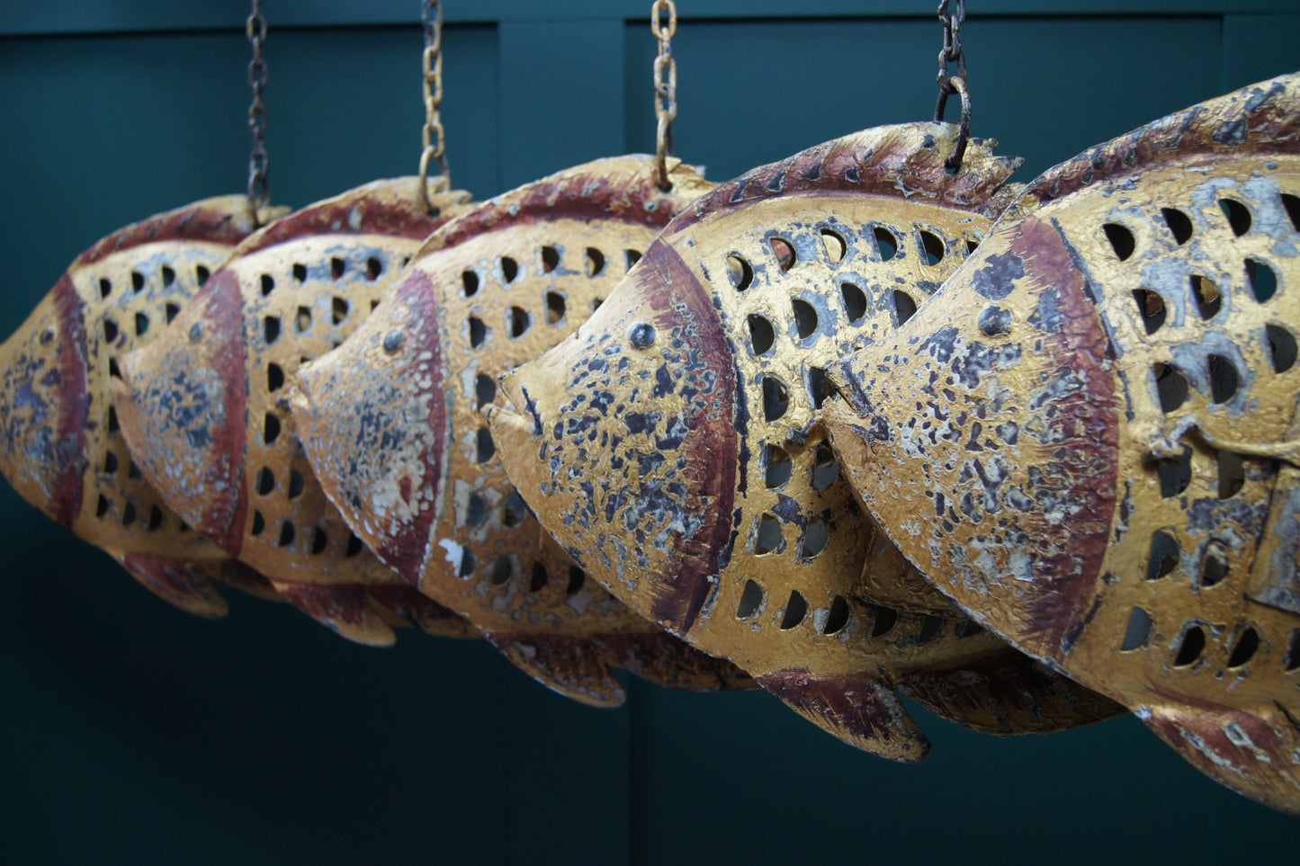 Hanging Metal Candle Holder Lantern Piranhas