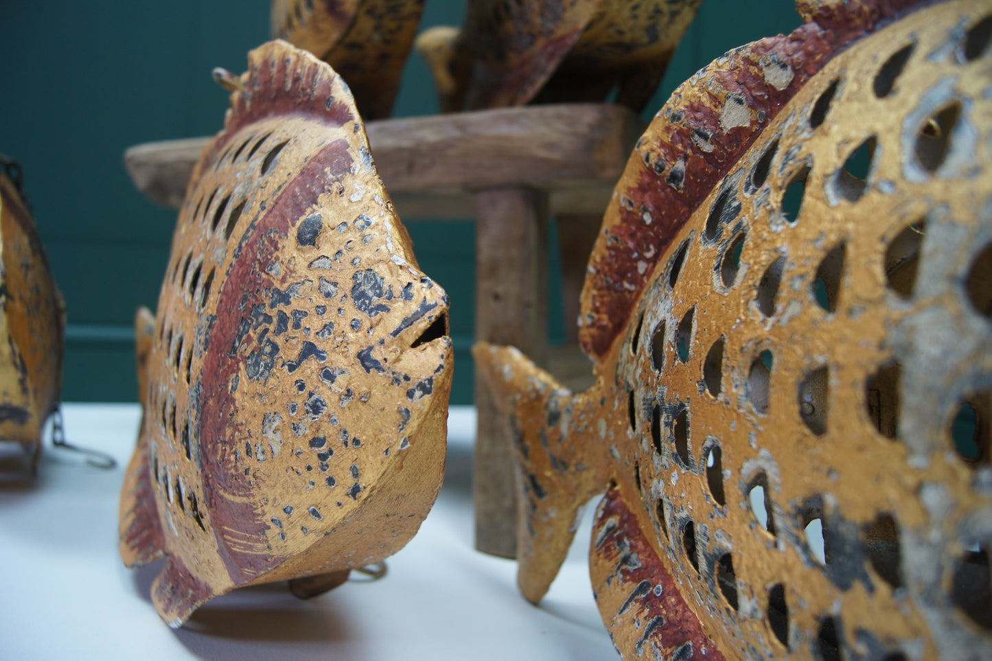 Hanging Metal Candle Holder Lantern Piranhas