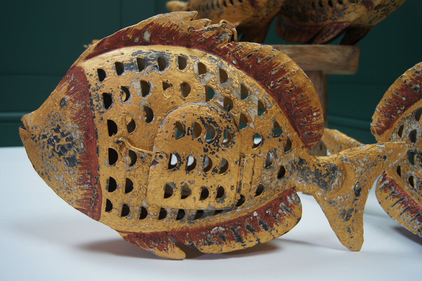 Hanging Metal Candle Holder Lantern Piranhas