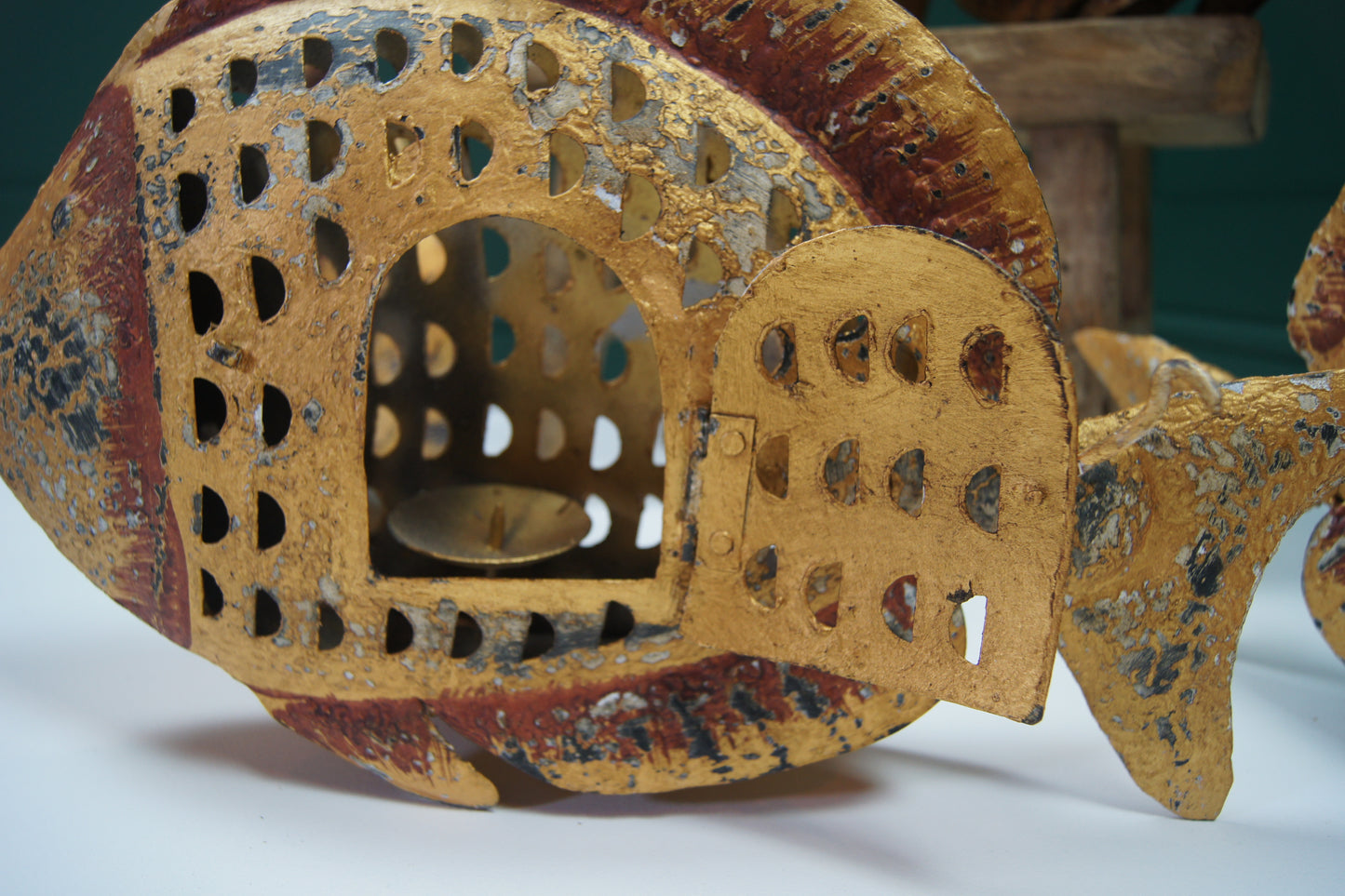 Hanging Metal Candle Holder Lantern Piranhas