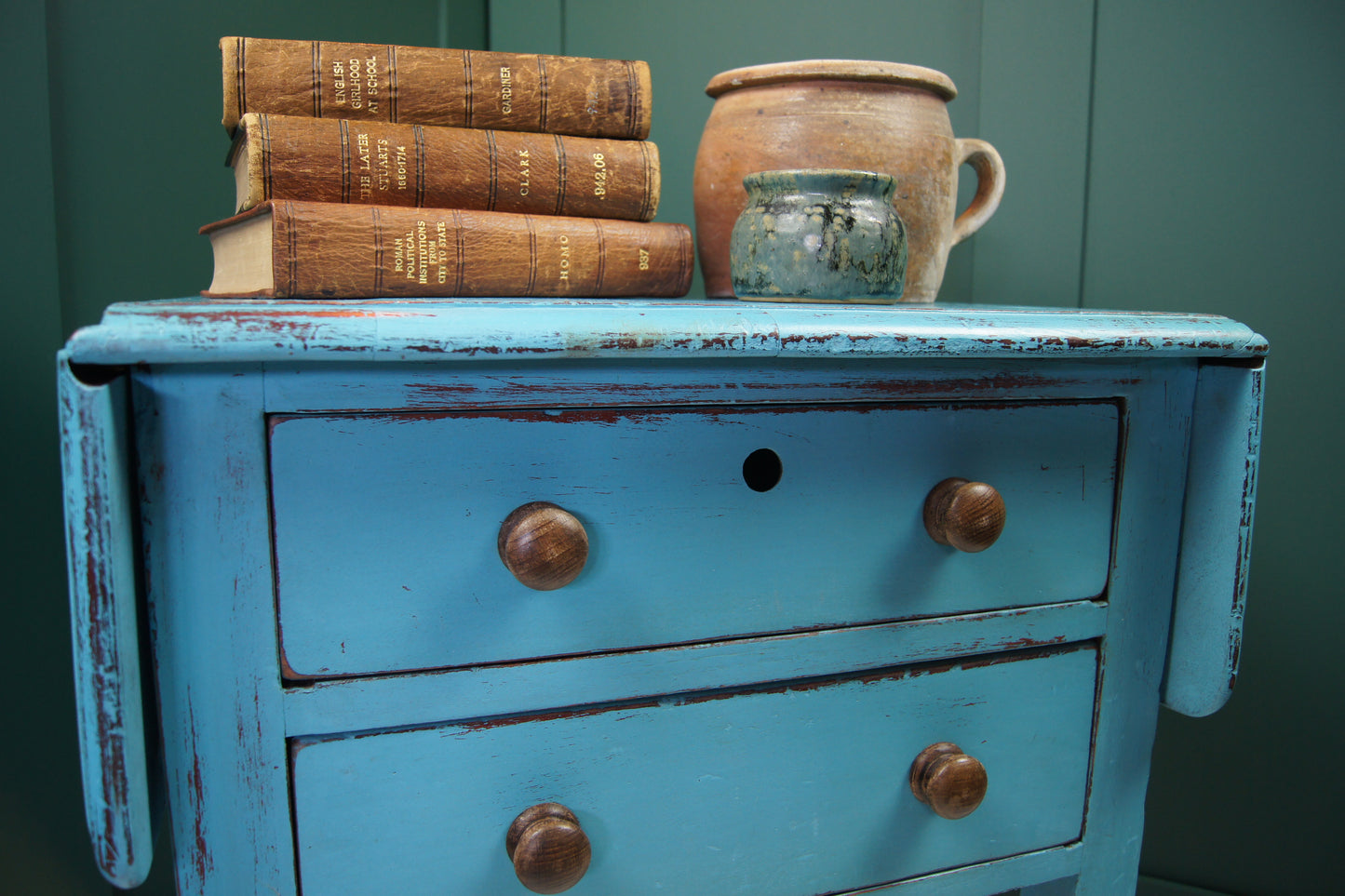 French Antique Book Press Table