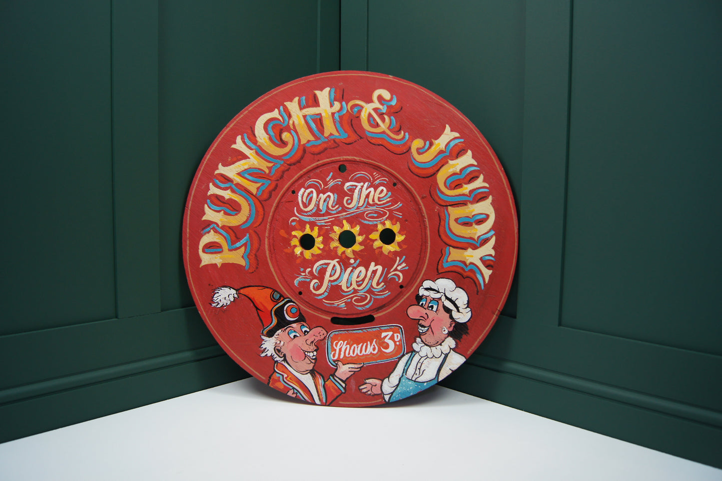 Punch and Judy Wooden Sign