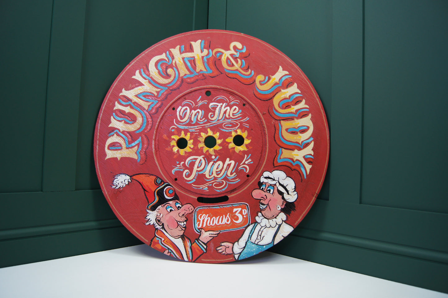 Punch and Judy Wooden Sign