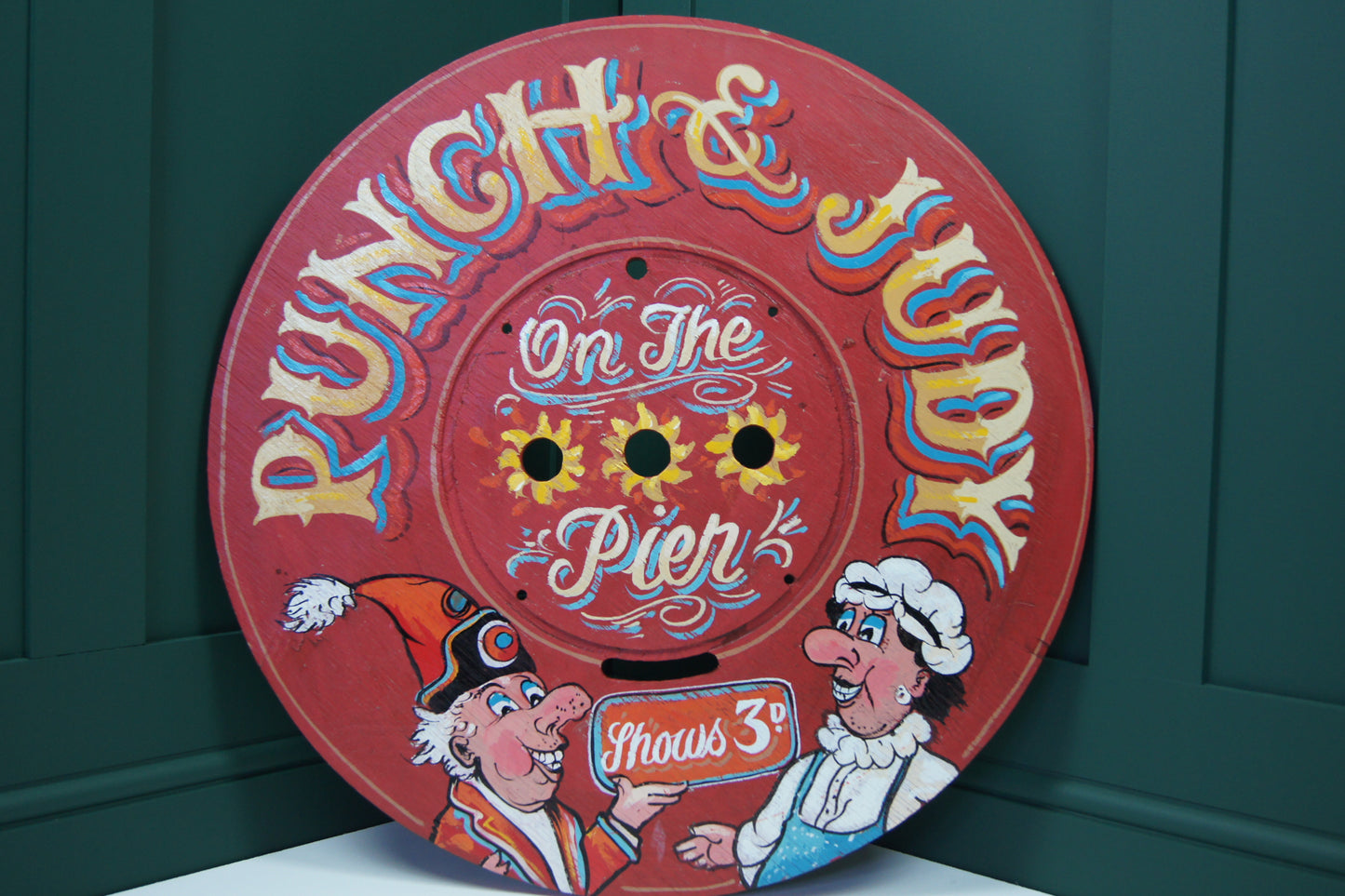 Punch and Judy Wooden Sign