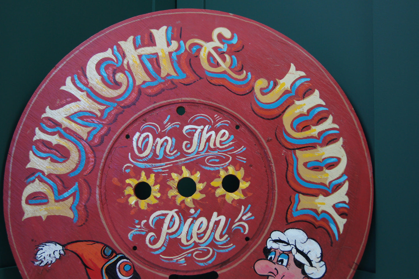 Punch and Judy Wooden Sign