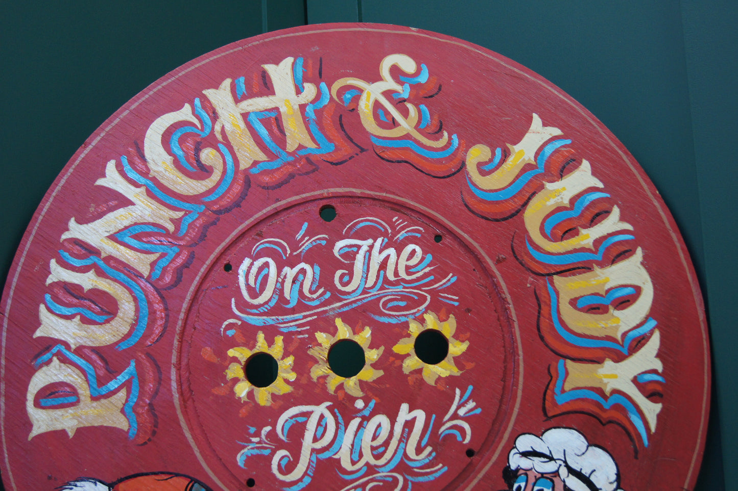 Punch and Judy Wooden Sign