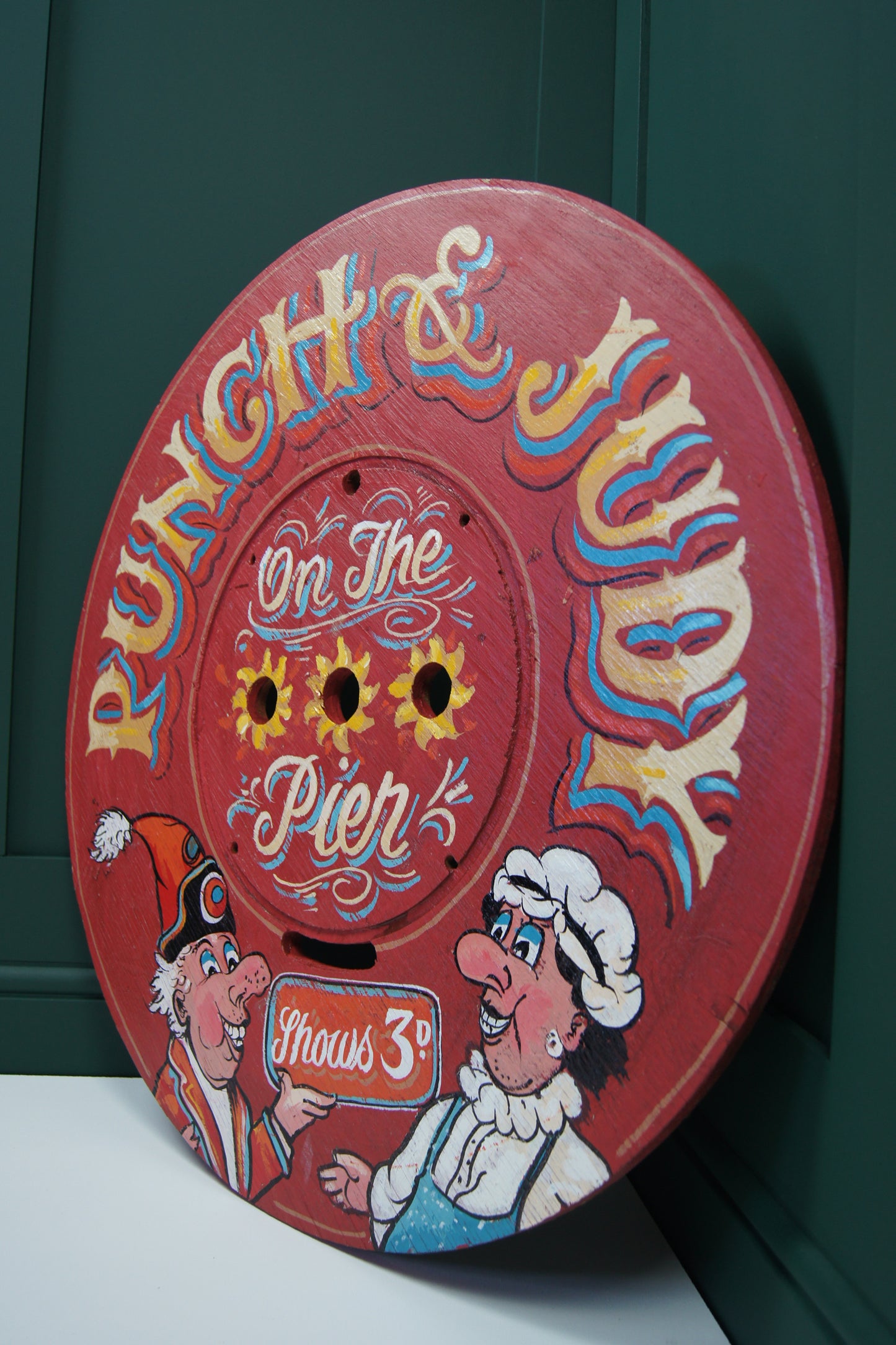 Punch and Judy Wooden Sign