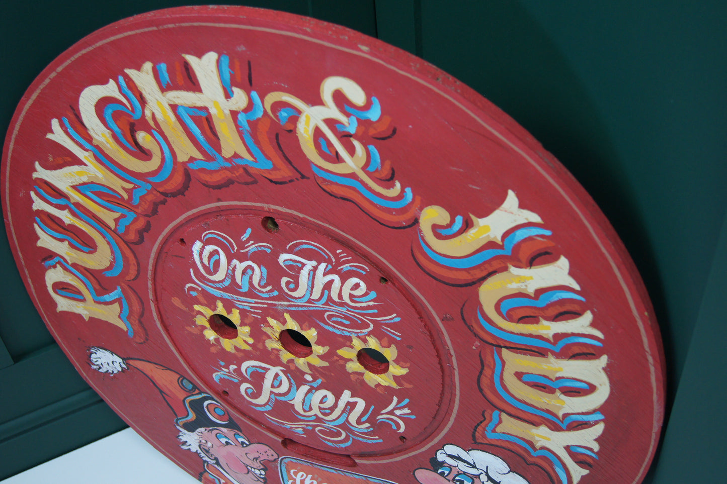 Punch and Judy Wooden Sign