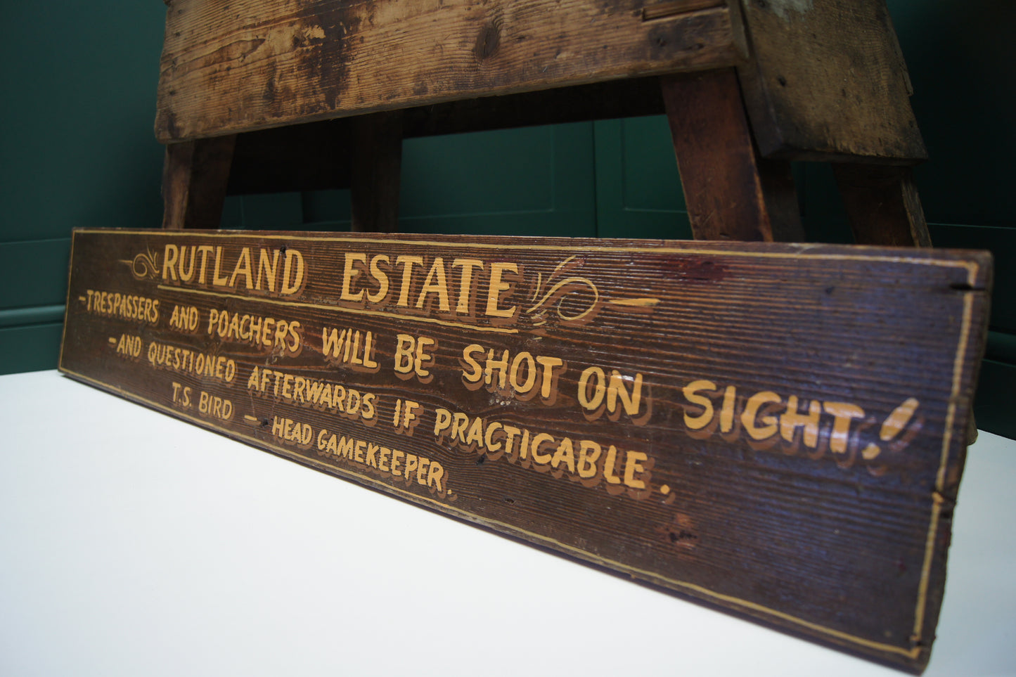 Rutland Estate Wooden Sign