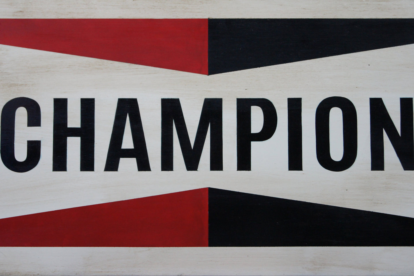 Champion Spark Plug Sign