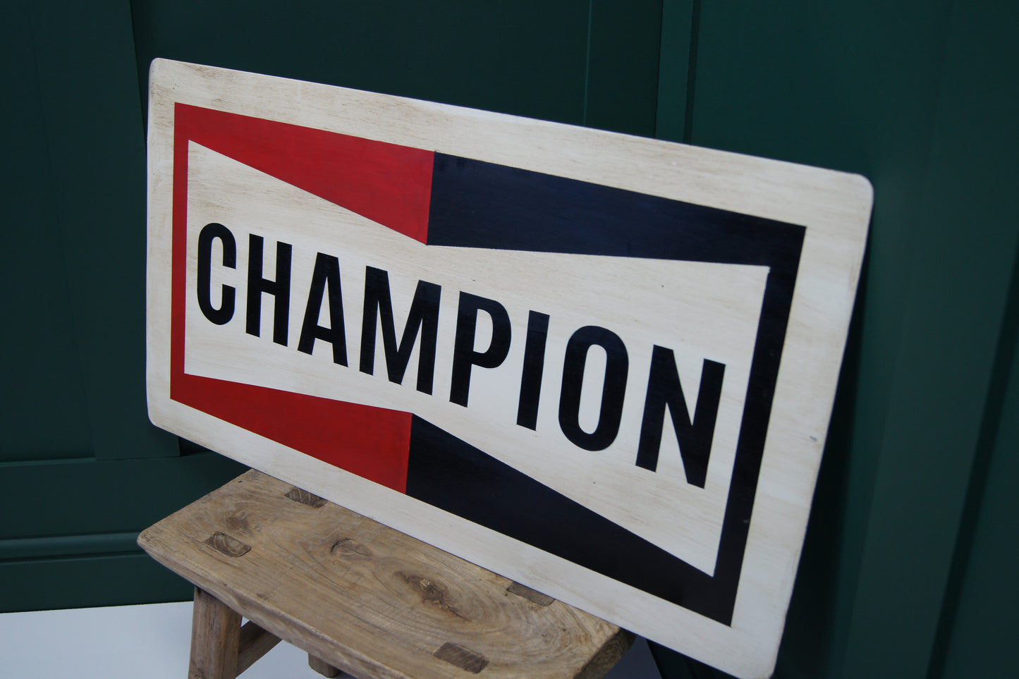 Champion Spark Plug Sign