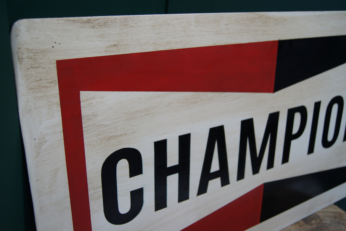 Champion Spark Plug Sign