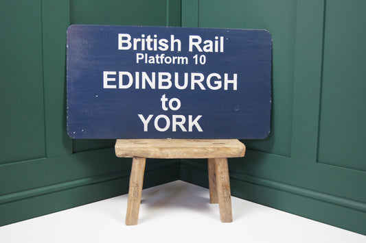 British Rail Sign - Edinburgh to York