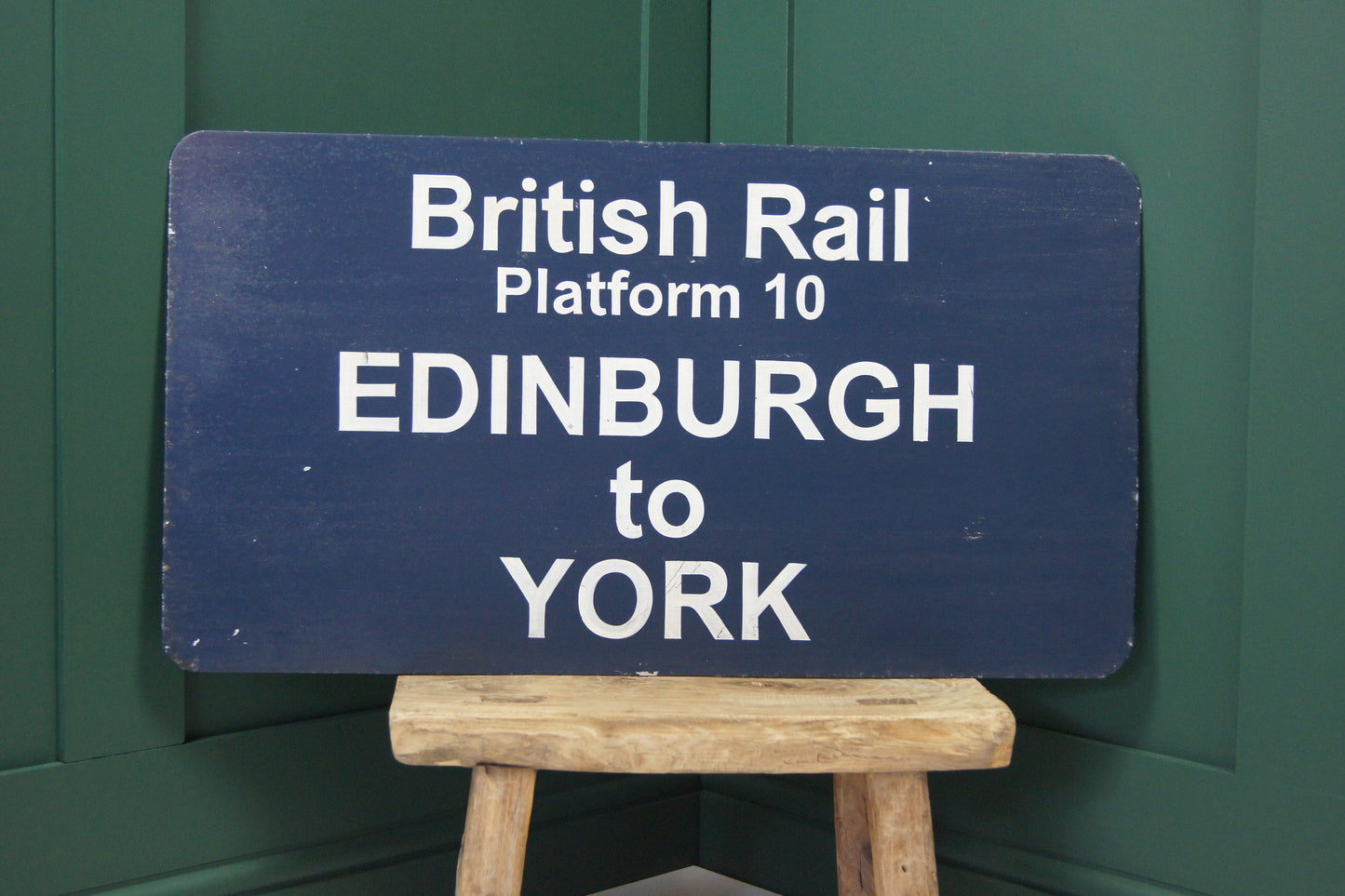 British Rail Sign - Edinburgh to York