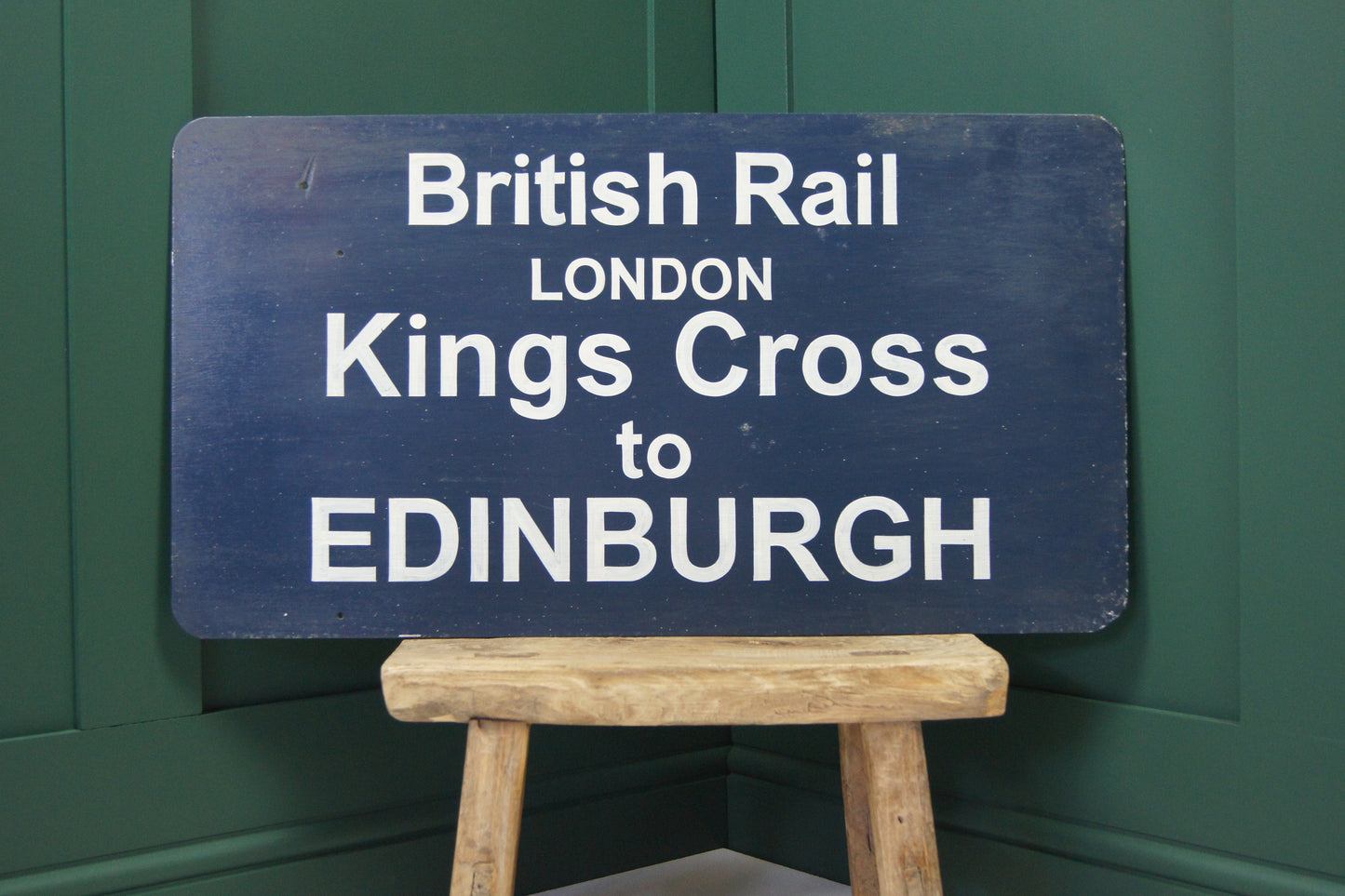 British Rail Sign - London Kings Cross to Edinburgh