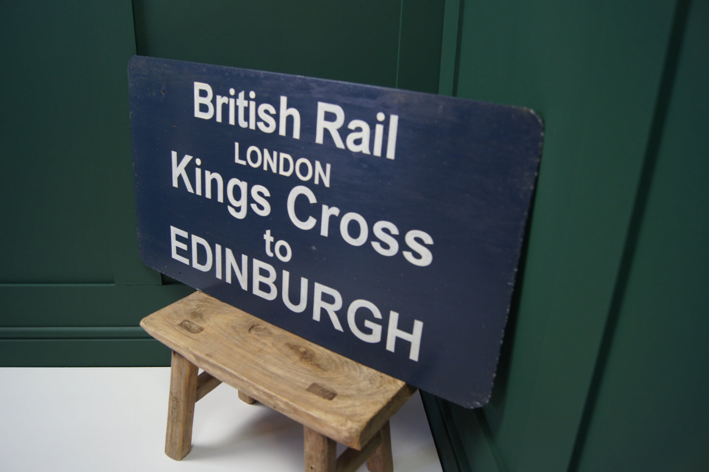 British Rail Sign - London Kings Cross to Edinburgh