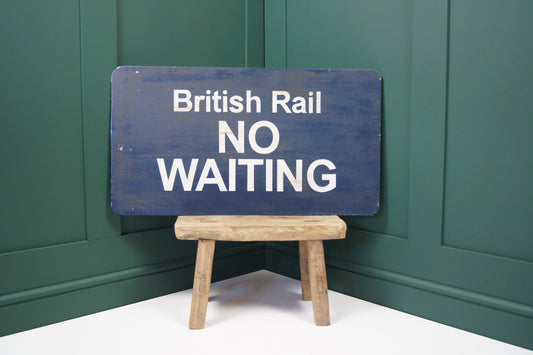 British Rail Sign - No Waiting
