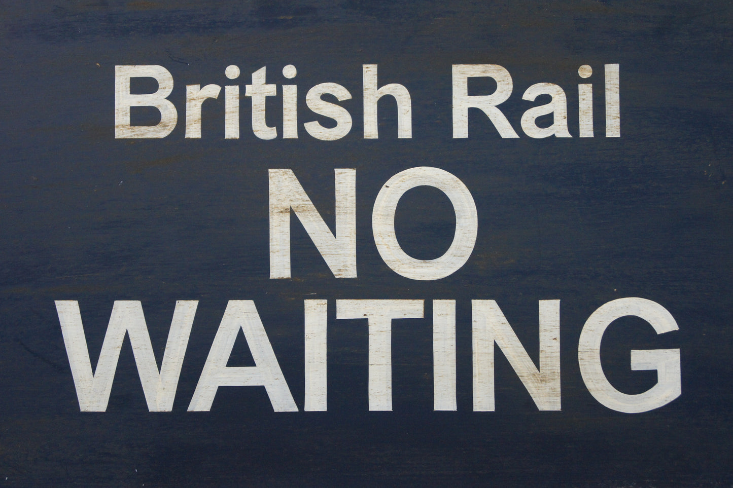 British Rail Sign - No Waiting