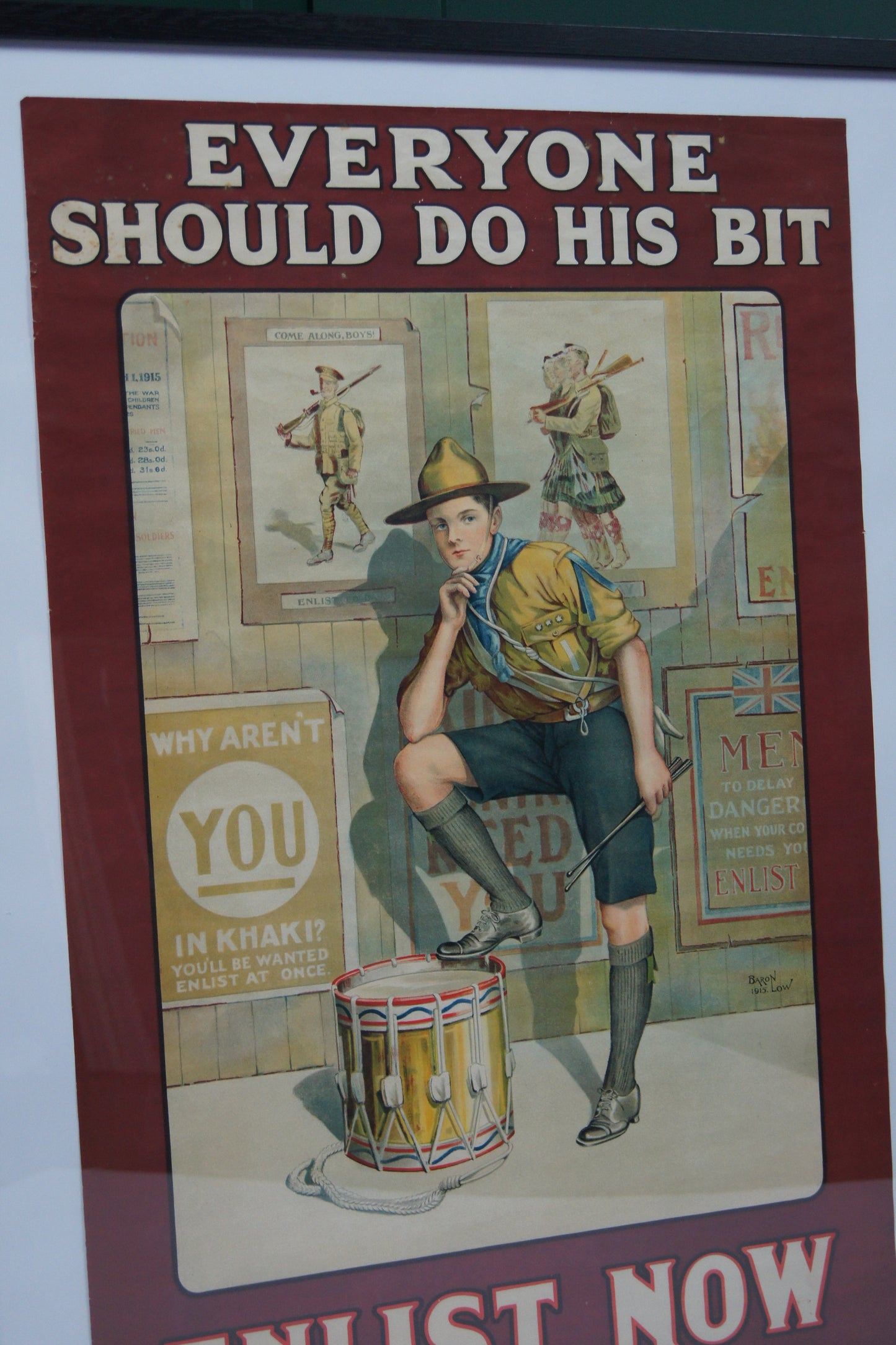 Original WW1 Recruitment Poster - Everyone Should Do His Bit