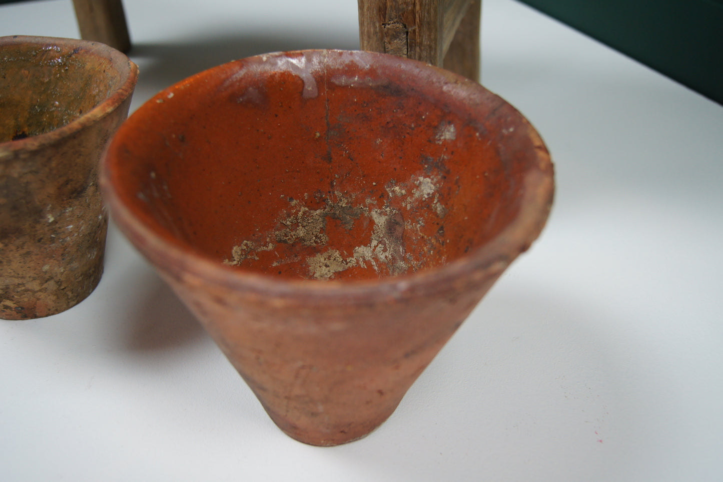 Vintage Antique French Terracotta Resin Sap Pots