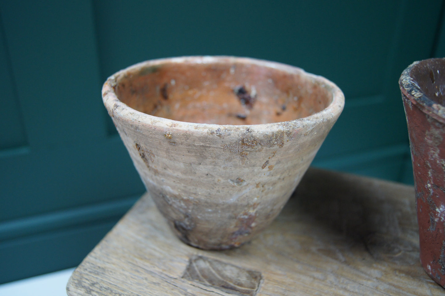 Vintage Antique French Terracotta Resin Sap Pots