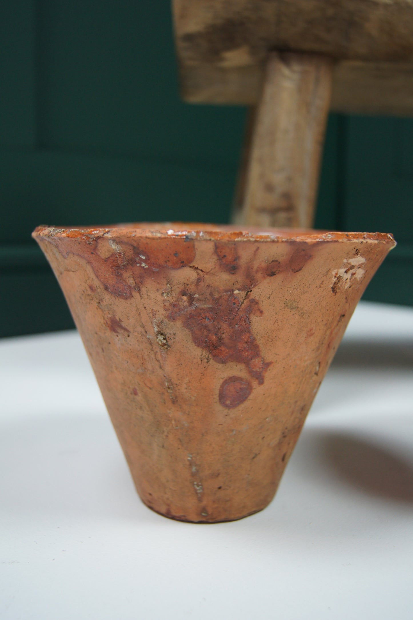 Vintage Antique French Terracotta Resin Sap Pots