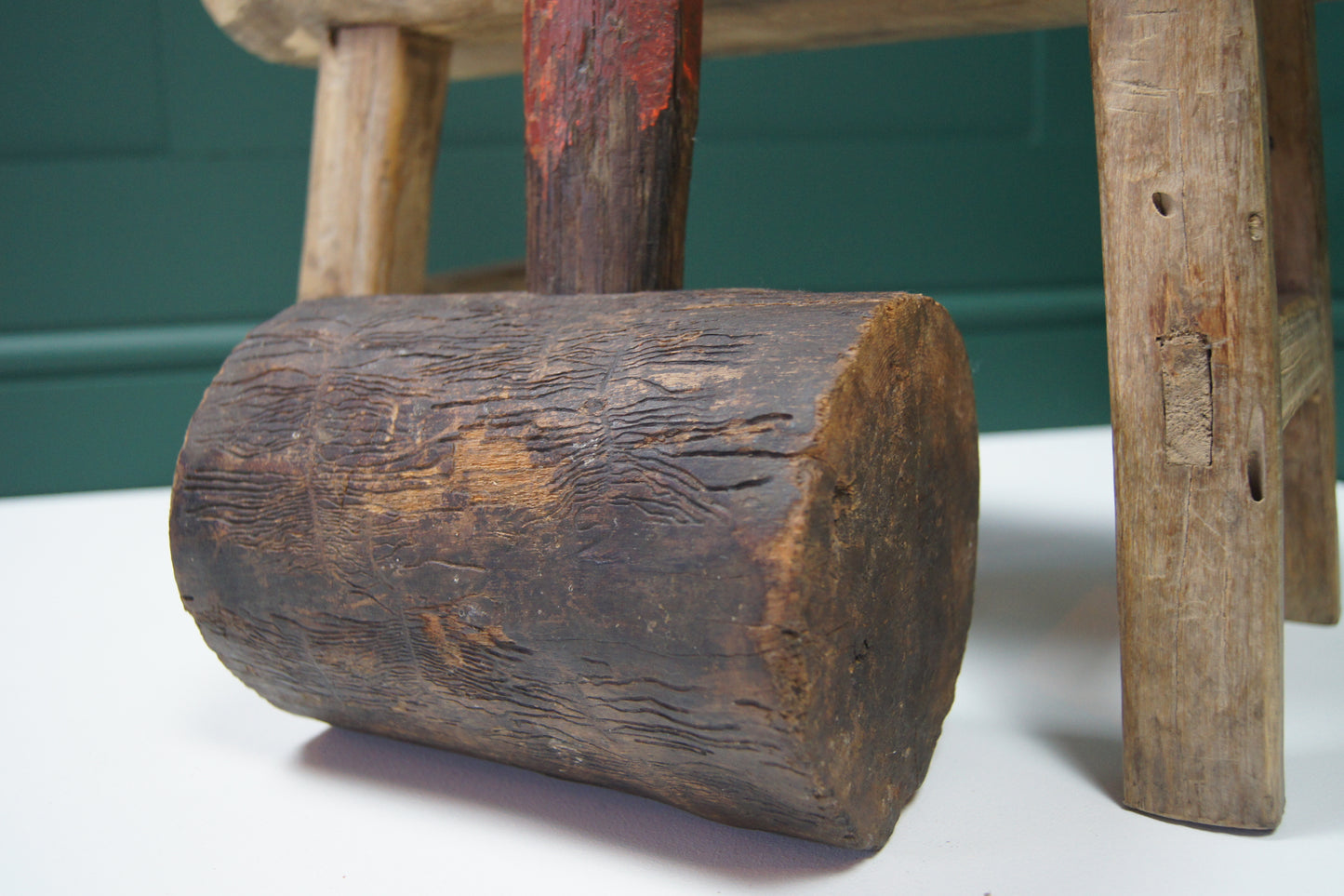Large Vintage Wooden Fairground Mallet