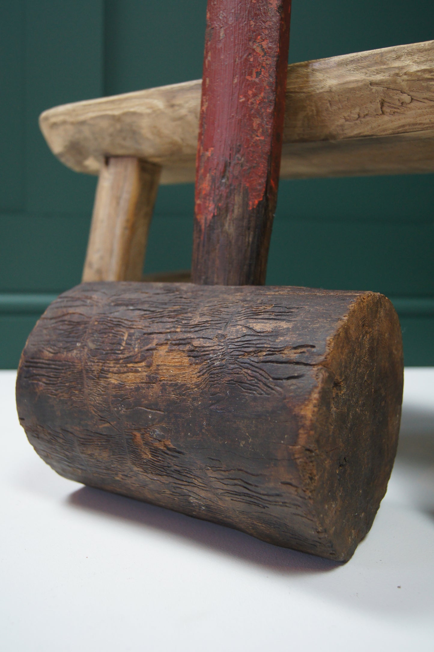 Large Vintage Wooden Fairground Mallet