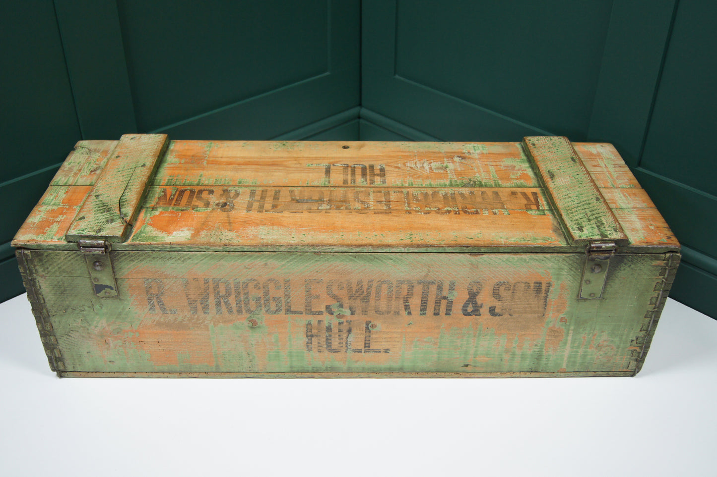 Vintage Wooden Lidded Storage Chests/Crates