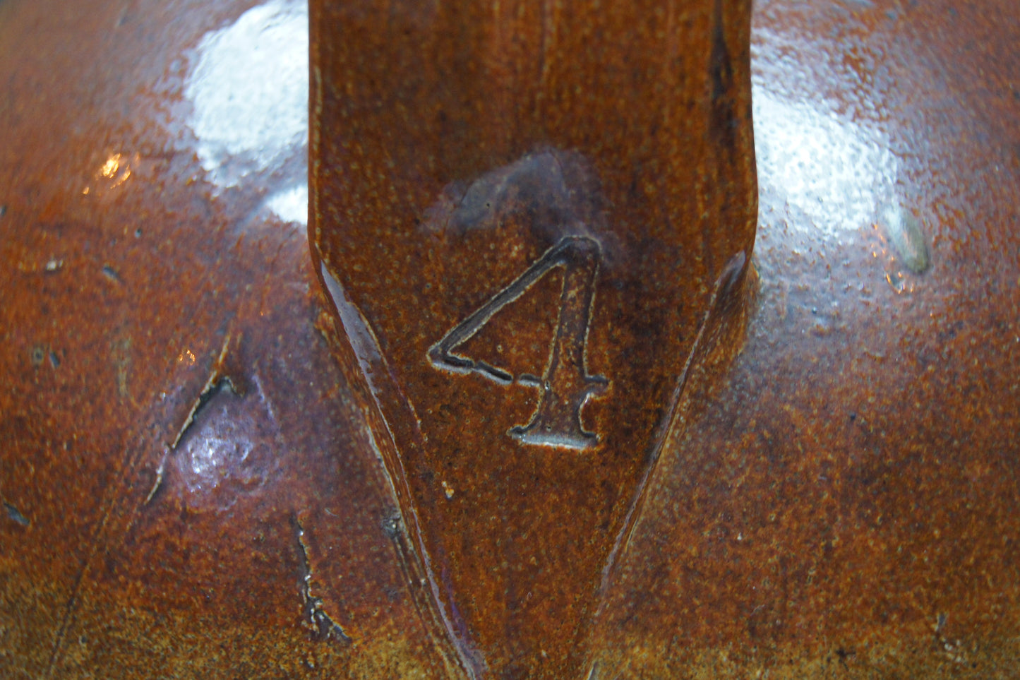 Large Antique Fulham Stoneware Flagon