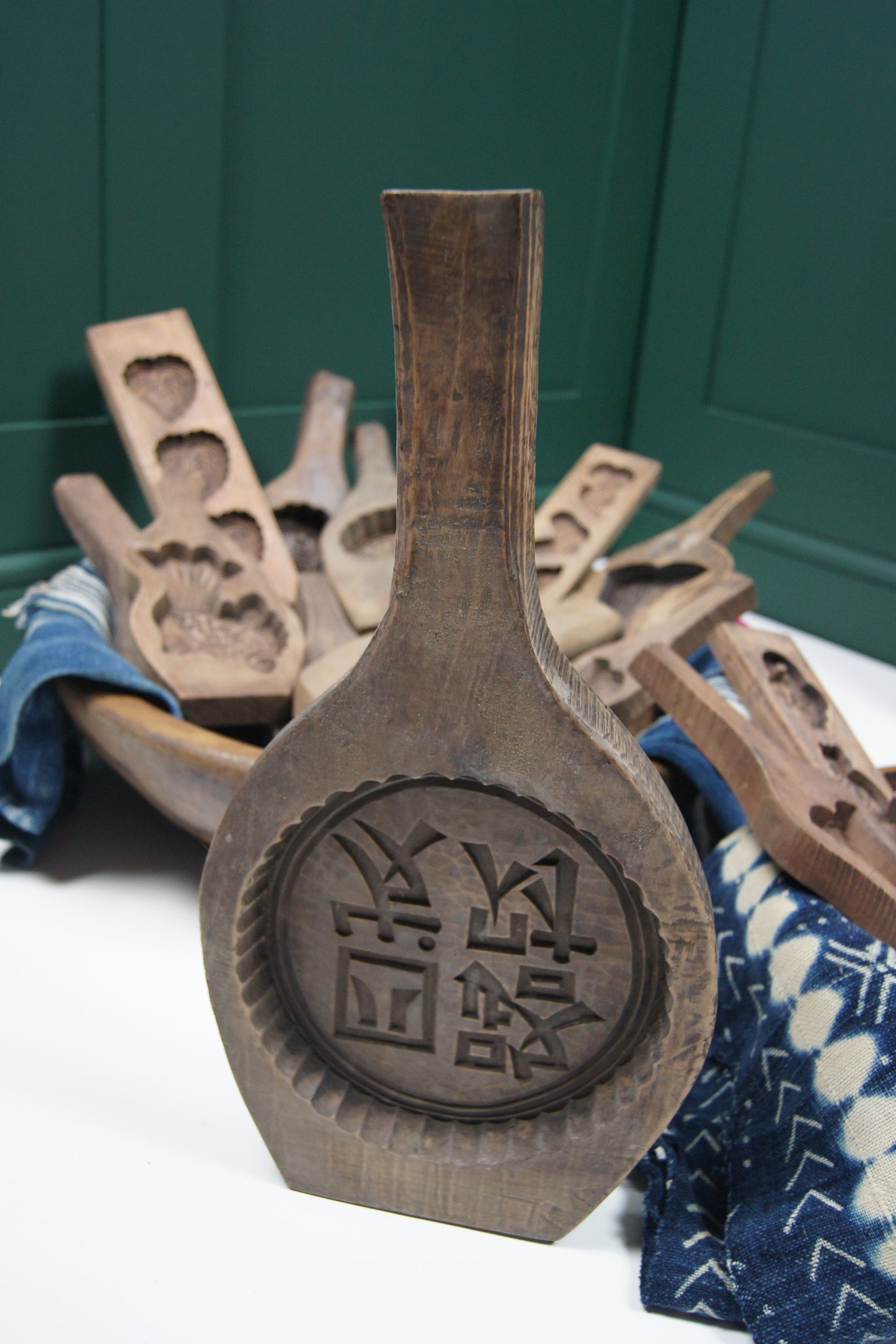 Extra Large Wooden Vintage Chinese/Japanese Cake Mold