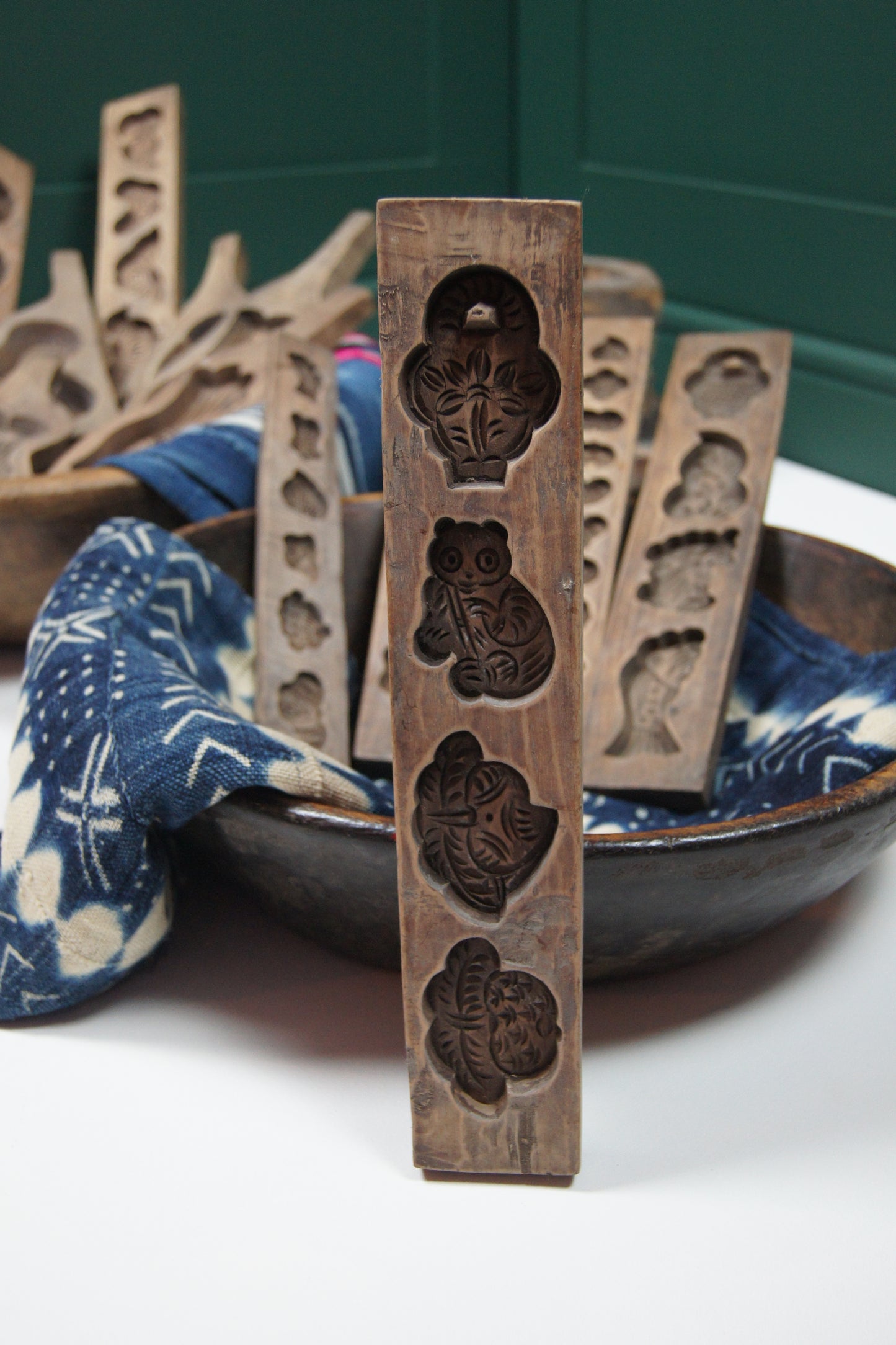 Small Wooden Vintage Chinese/Japanese Cake Mold