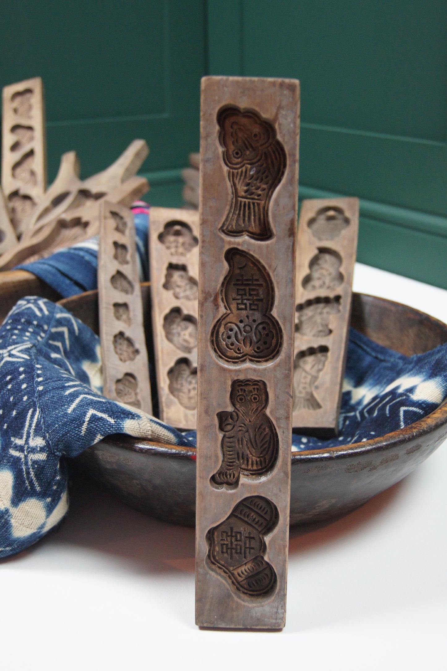 Small Wooden Vintage Chinese/Japanese Cake Mold