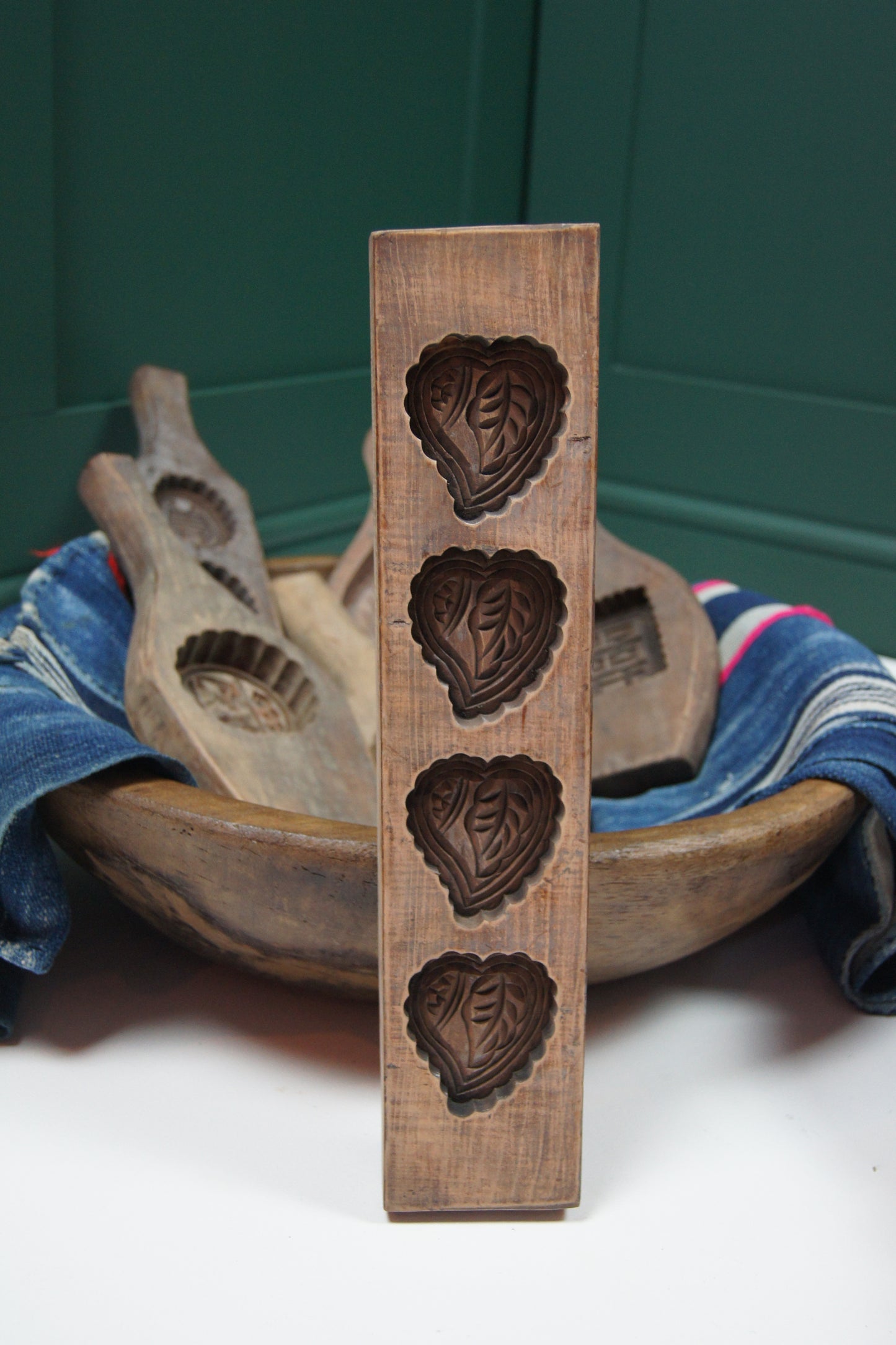 Large Wooden Vintage Chinese/Japanese Cake Mold