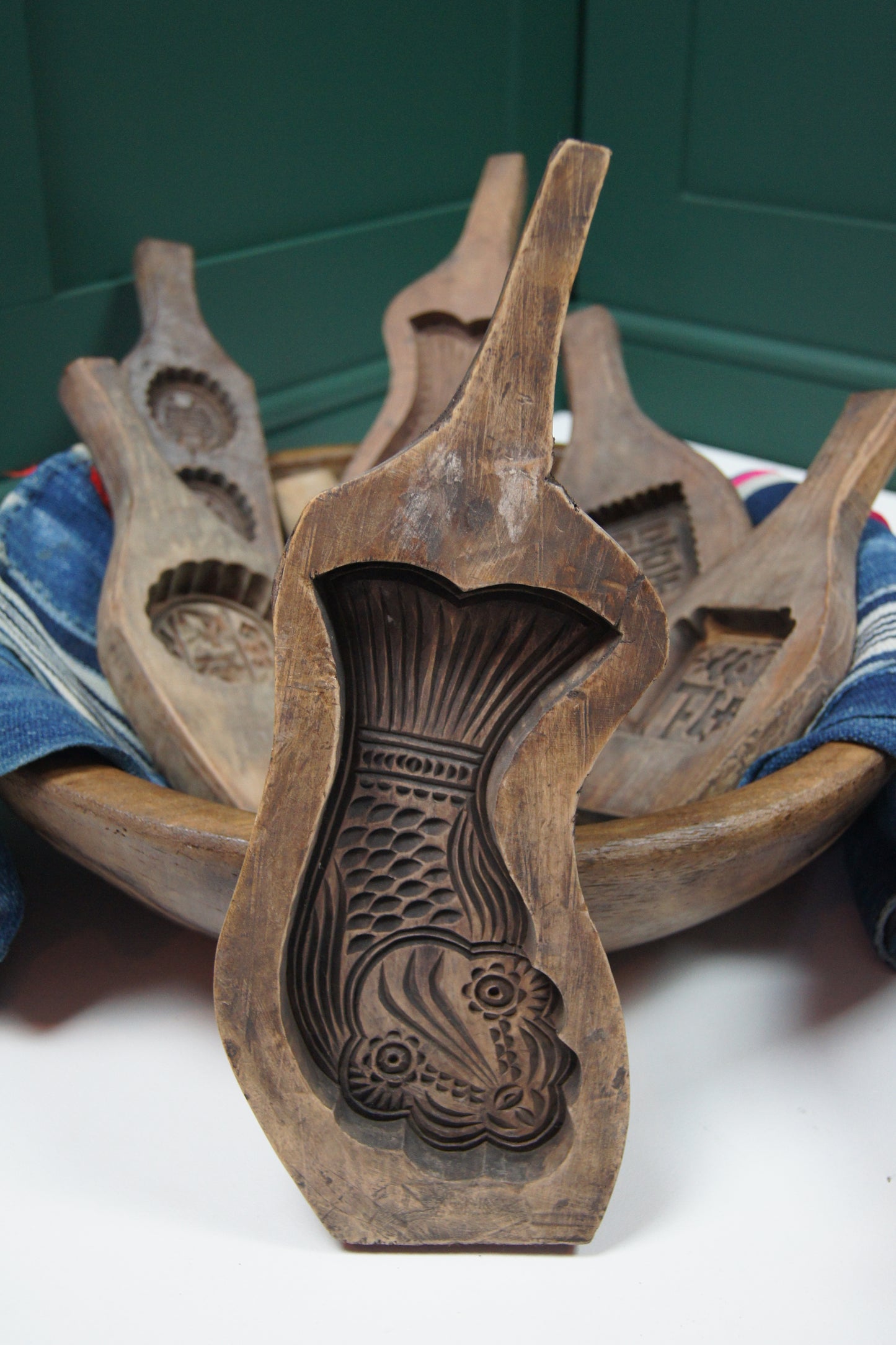 Large Wooden Vintage Chinese/Japanese Cake Mold