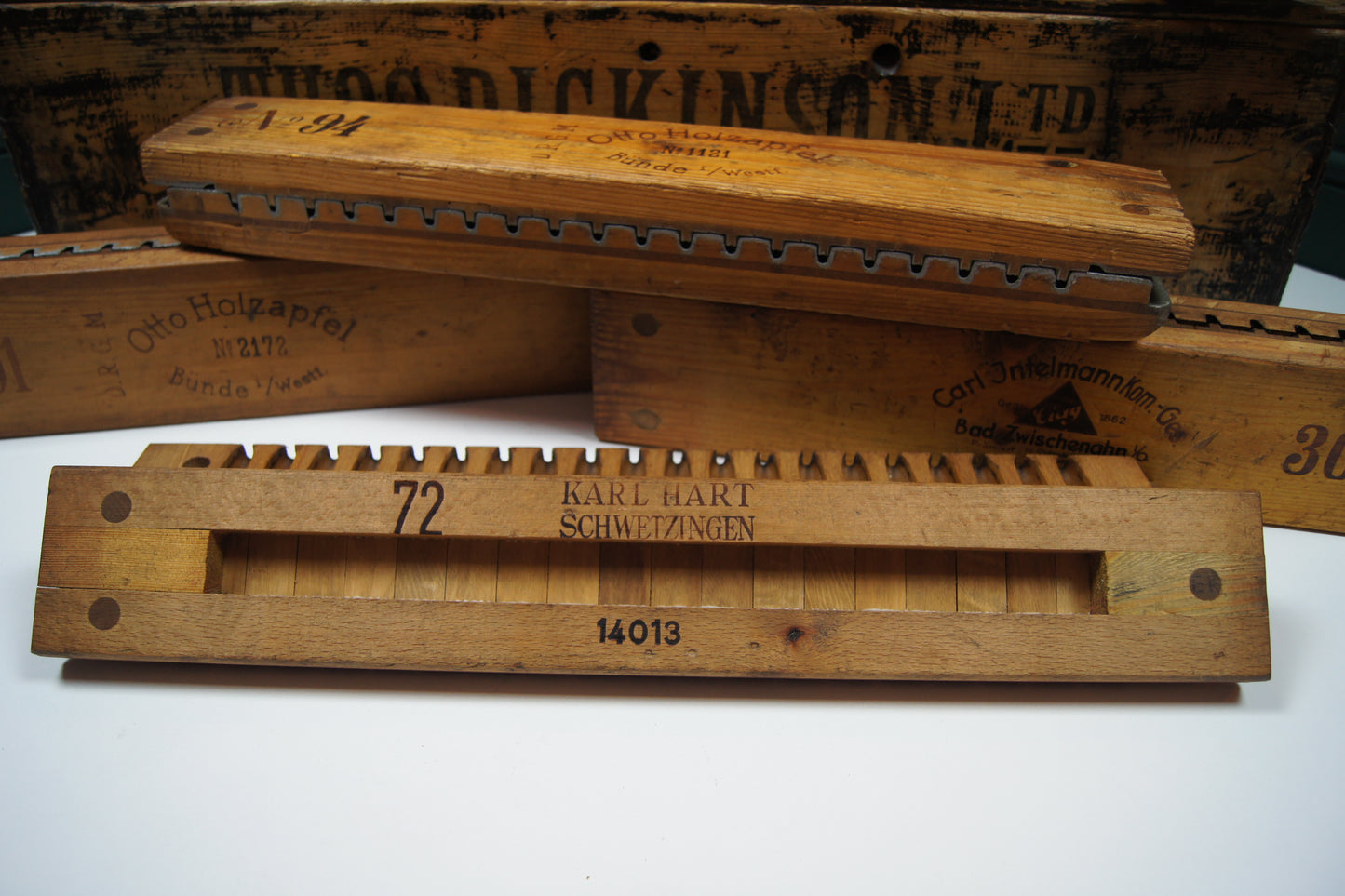 Vintage German Wooden Cigar Press Molds