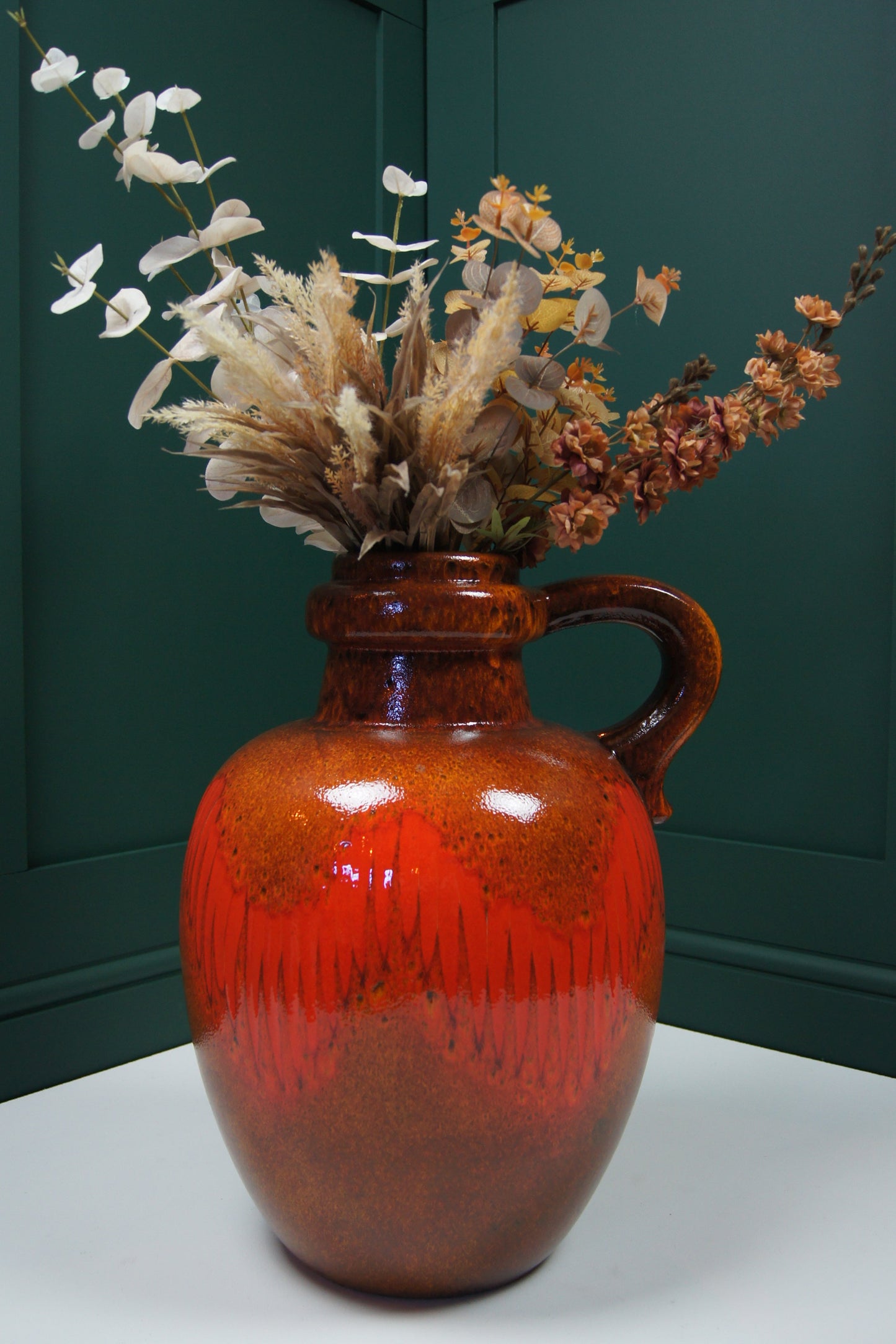 Extra Large Orange West German Floor Vase '486-48'