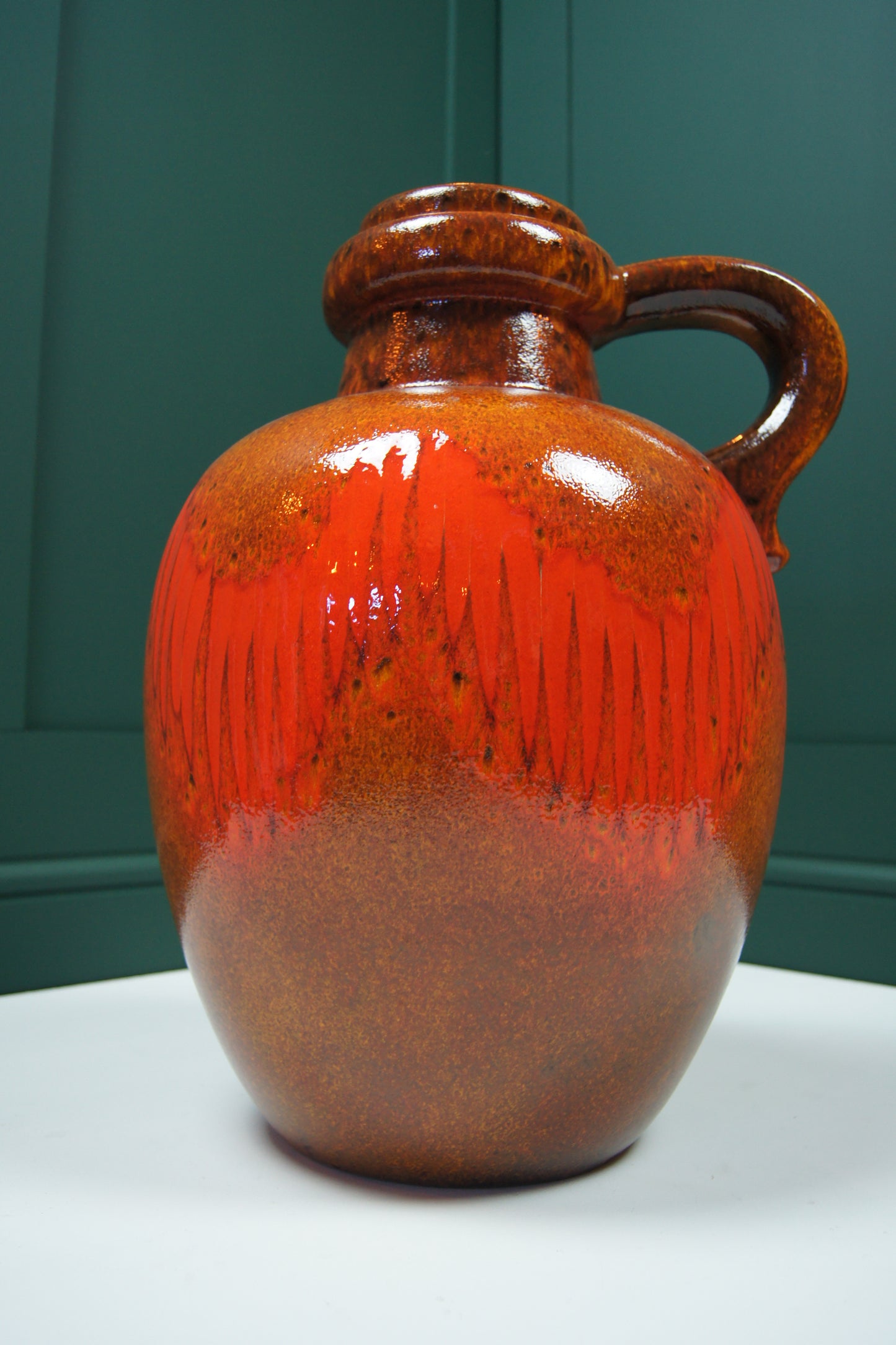 Extra Large Orange West German Floor Vase '486-48'